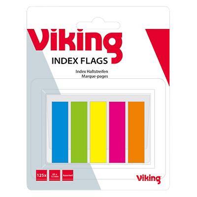 Viking Haftmarker Färbig sortiert 1,2 x 10,5 x 4,5 cm 5 Stück à 25 Streifen