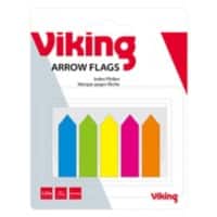 Viking Haftmarker Färbig sortiert Blanko Nicht perforiert 1,2 x 10,5 x 4,5 cm 5 Stück à 25 Streifen