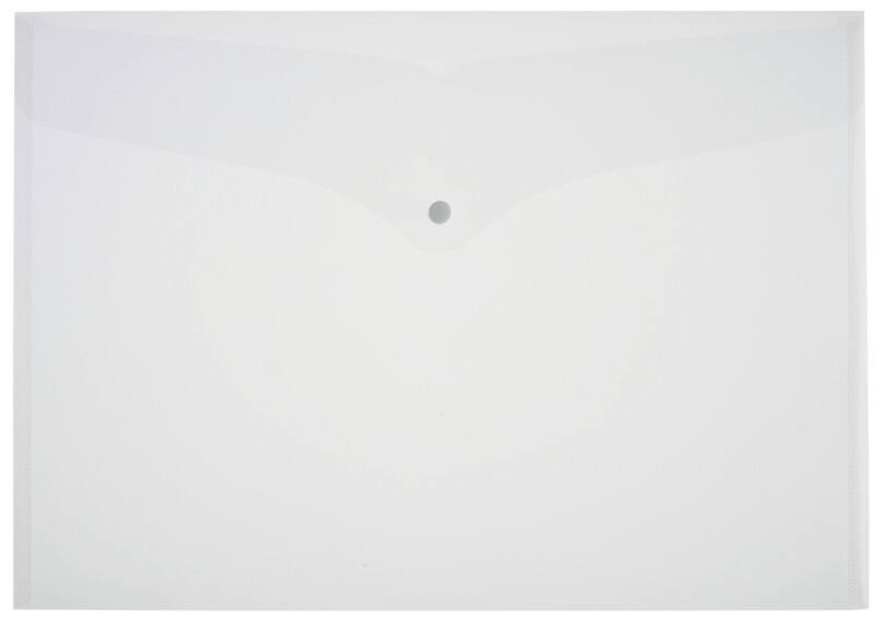 Viking Dokumentenmappe A3 Druckknopf PP (Polypropylen) Quer 32 (B) x 45,6 (H) cm Transparent 5 Stück