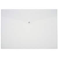 Office Depot Dokumentenmappe DIN A3 Druckknopf PP (Polypropylen) Quer 32 (B) x 45,6 (H) cm Transparent 5 Stück