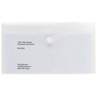 Office Depot Aufbewahrungstaschen DL 130 x 230 mm Transparent Polypropylen 5 Stück
