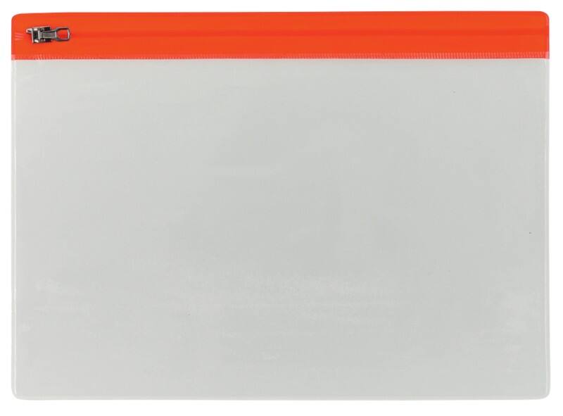 Viking Reißverschlusstaschen A5 Reißverschluss PP (Polyproplylen) Quer 21 (B) x 24 (T) x 16,5 (H) cm Rot 5 Stück