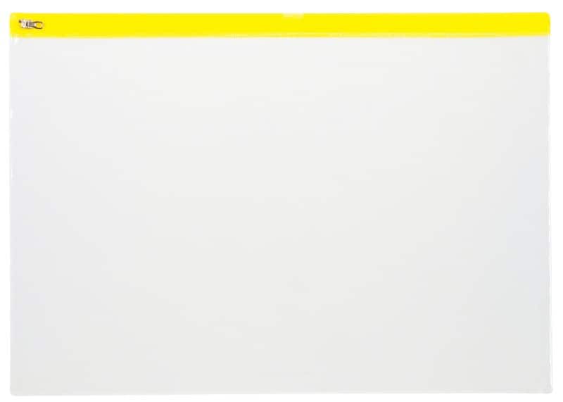 Viking Reißverschlussbeutel A3 Reißverschluss PP (Polypropylen) Quer 42 (B) x 45 (T) x 29,7 (H) cm Gelb 5 Stück