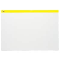 Office Depot Reißverschlussbeutel DIN A3 Reißverschluss PP (Polypropylen) Quer 42 (B) x 45 (T) x 29,7 (H) cm Gelb 5 Stück
