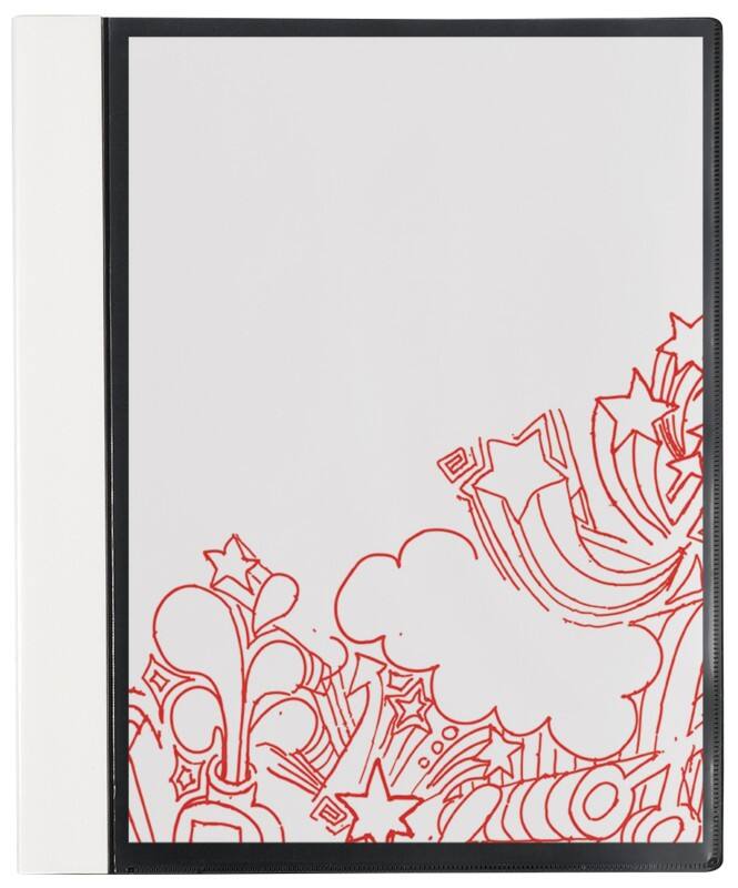 Viking Sichtbuch A4 Schwarz Polypropylen mit Fronttasche 25,5 x 1 x 31 cm