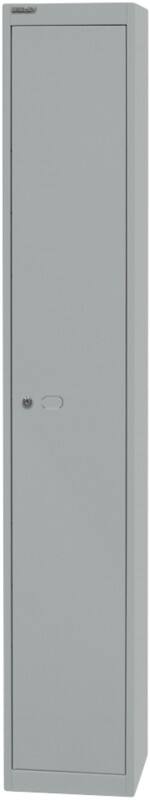 Bisley Metall Schließfach 1 Tür 1 abteile Schlüssel 305 x 305 x 1.802 mm Silber