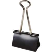 Office Depot Foldback-Klammern Stahl Schwarz 25 mm 12 Stück
