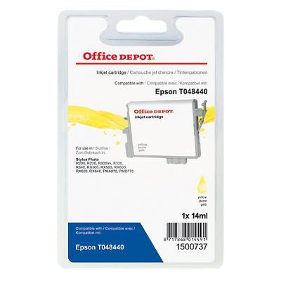 Kompatible Office Depot Epson T0484 Tintenpatrone C13T04844010 Gelb