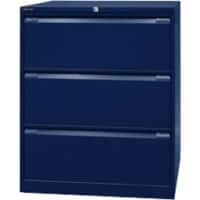 Bisley Hängeregistraturschrank Original 3 Schübe Oxfordblau 800 x 622 x 1.016 mm