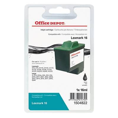 Kompatible Office Depot Lexmark 16 Tintenpatrone Schwarz