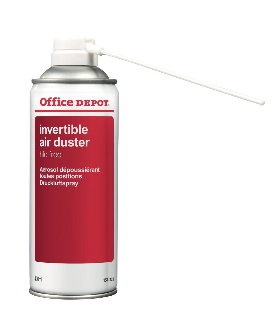 Office Depot Druckluftspray HFC-Frei, entzündbar Rot, Weiß 18,5 cm 200 ml