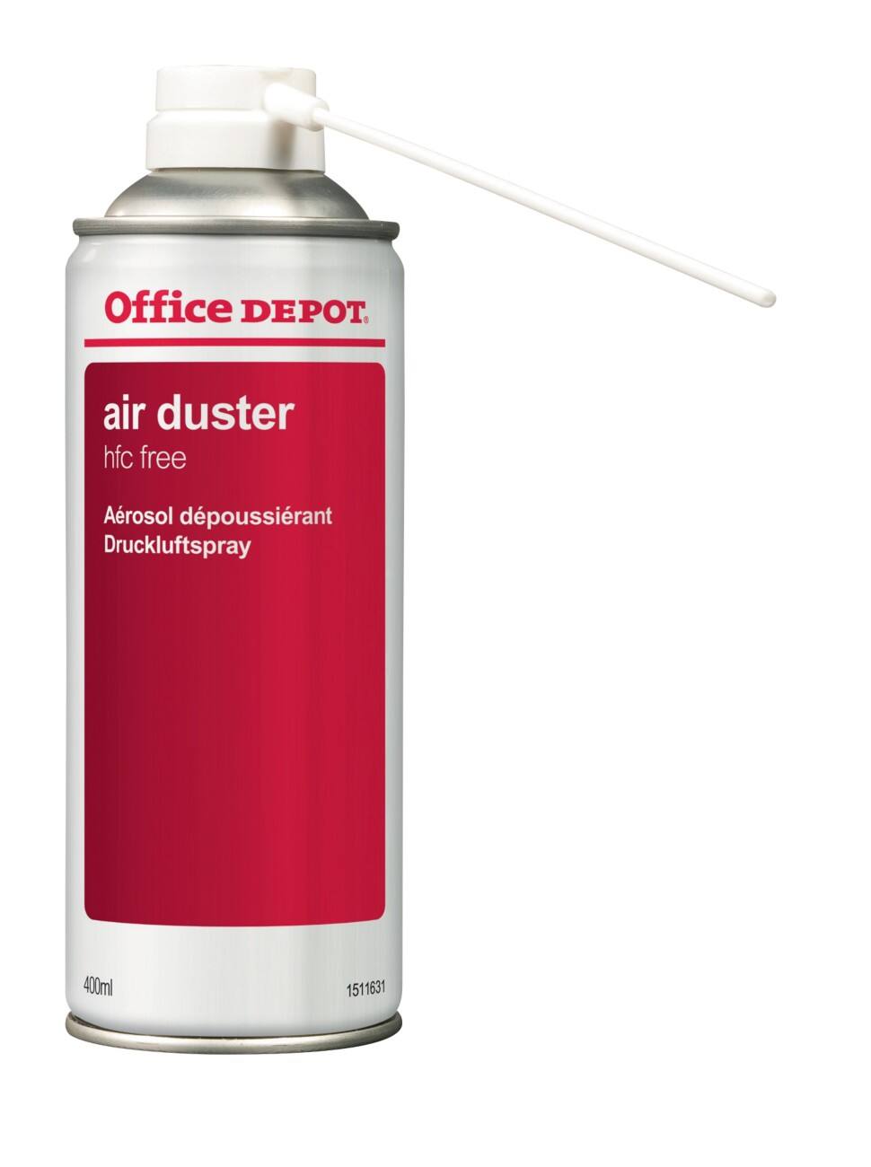 Office Depot Druckluftspray HFC-Frei Rot, Weiß 400 ml