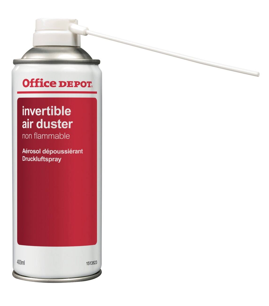 Office Depot Druckluftspray enthält kein HFC, nicht entzündbar Rot, Weiß 6,5 x 18,5 cm 200 ml