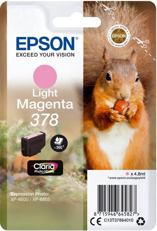 Epson 378 Original Tintenpatrone C13T37864010 Hellmagenta