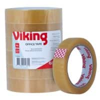 Viking Klebeband Universal Transparent 24 mm (B) x 66 m (L) Großer Kern PP (Polypropylen) Hohe Lautstärke 6 Rollen