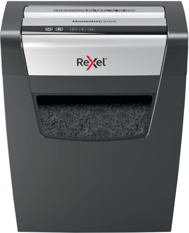 Rexel Momentum Aktenvernichter 13 Blatt 12 Blatt Partikelschnitt Sicherheitsstufe P-3 23 L Momentum X