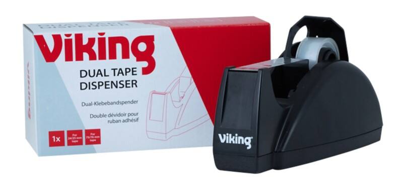 Viking Klebebandabroller Dual Core Schwarz