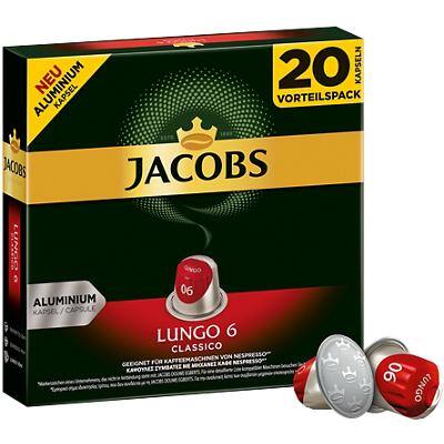 Jacobs Lungo 6 Classico Kaffeekapseln 20 Stück à 5.2 g