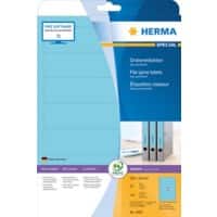 HERMA Ordnerrücken Etiketten 5093 Blau Rechteckig A4 192 x 38 mm 20 Blatt à 7 Etiketten