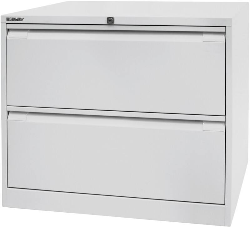 Bisley Hängeregistraturschrank Original 2 Schübe Lichtgrau 800 x 622 x 711 mm