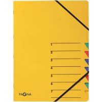 PAGNA Easy Ordnungsmappe 24061-05 DIN A4 Karton Gummiband 24 (B) x 0,4 (T) x 32 (H) cm Gelb