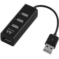 ewent EW1123 4 x USB 2.0 Female auf 1 x USB 1.1 Male Mini Hub 4 Ports