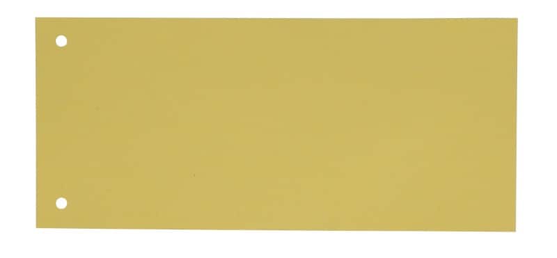 KANGARO Trennblätter  Spezial Gelb Pappkarton Rechteckig 2 Löcher 07071-07 100 Stück