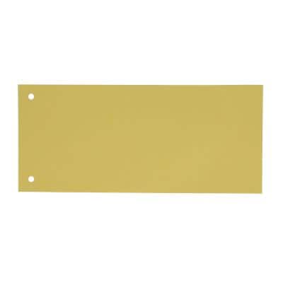 KANGARO Blanko Trennstreifen Spezial Gelb Karton Rechteckig 2 Löcher 07071-07 100 Stück