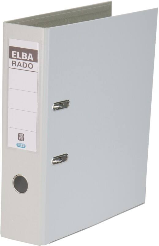 ELBA Rado Plast Breit Ordner A4 80 mm Grau 2 Ringe 10 497 PVC (Polyvinylchlorid) Hochformat