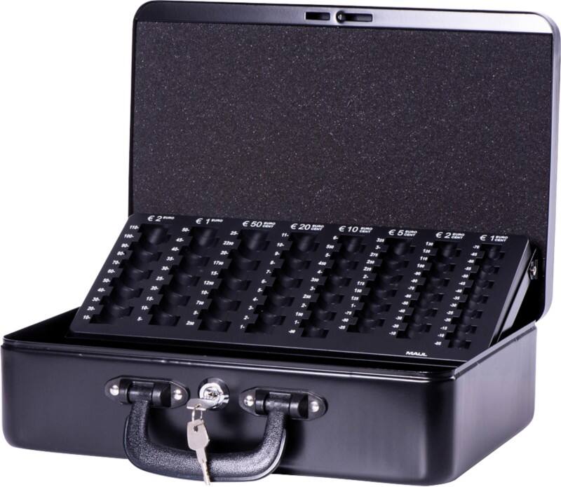 Maul MAULcash Geldkassette 4 Fächer 360 x 265 x 115 mm Schwarz
