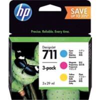 HP 711 Original Tintenpatrone P2V32A Cyan, magenta, gelb 3 Stück Multipack
