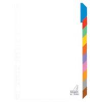 KANGARO Blanko Blanko Register  A4 Färbig sortiert 10-teilig 190 g/m² Pappkarton 23 Löcher PK410M