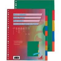 KANGARO Blanko Blanko Register  A5 Färbig sortiert 5-teilig PP (Polypropylene) 17 Löcher A505FM