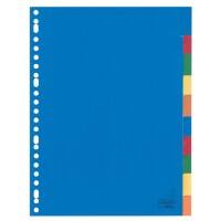 KANGARO Blanko Blanko Register  A4 Färbig sortiert 10-teilig PP (Polypropylene) 23 Löcher A410FM