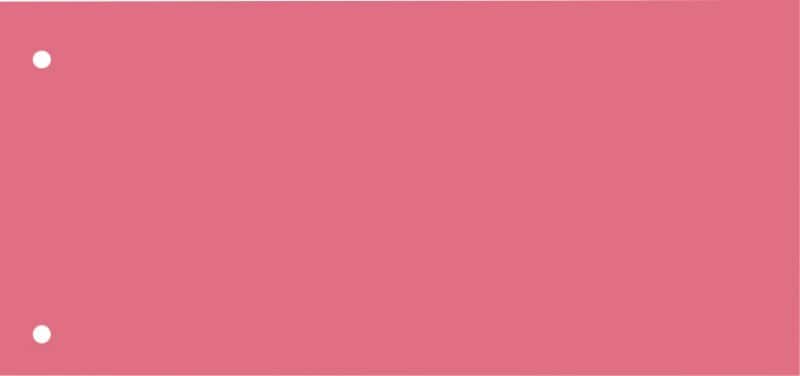 KANGARO Trennblätter  Spezial Rosa Pappkarton Rechteckig 2 Löcher 07071-13 100 Stück