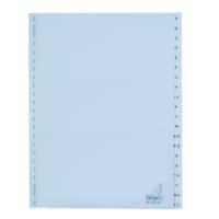 KANGARO A - Z Blanko Register  A4 Weiß 10-teilig PP (Polypropylene) 23 Löcher W420AZM