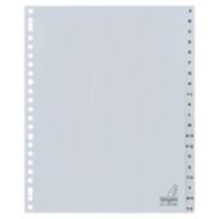 KANGARO A - Z A-Z Register  A4 Grau 20-teilig PP (Polypropylene) 23 Löcher G420AZMB