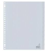 KANGARO Blanko Blanko Register  A4+ Grau 10-teilig PP (Polypropylene) 23 Löcher G410FM-B