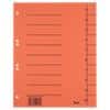 Bene Trend 1 bis 10 Trennblätter DIN A4 Orange 10-teilig Pappkarton 6 Löcher 100 Stück