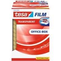 tesa Klebeband tesafilm Office-Box Transparent 12 mm (B) x 66 m (L) PP (Polypropylen) 12 Rollen