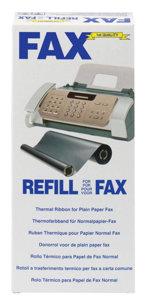 Niceday Faxrollen PC-72RF 20 x 5 x 5 cm Schwarz 2 Stück