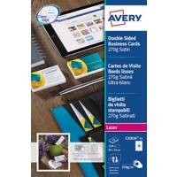 AVERY Zweckform Visitenkarten C32026-25 85 x 54 mm 270 g/m² Ultraweiß 25 Blatt à 10 Stück