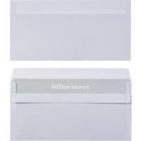 Office Depot Briefumschläge Ohne Fenster DL 220 (B) x 110 (H) mm Selbstklebend Weiß 80 g/m² 100 Stück