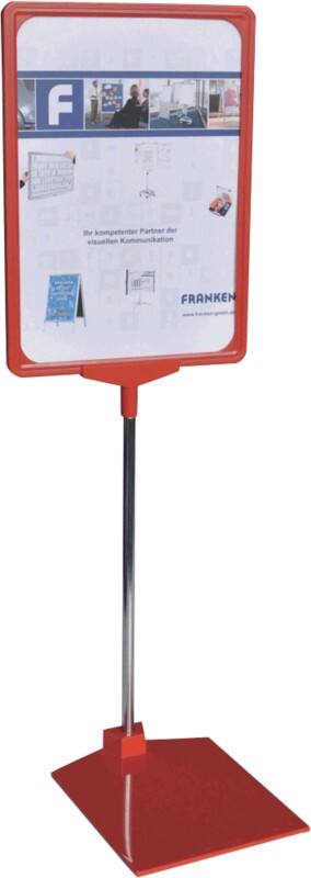 Franken Infoständer A4 Metall Rot PSM A4 01