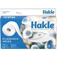 Hakle Toilettenpapier Klassisch weiß 3-lagig 8 Rollen à 150 Blatt