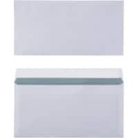 Office Depot Briefumschläge Ohne Fenster DL 220 (B) x 110 (H) mm Abziehstreifen Weiß 80 g/m² 1000 Stück