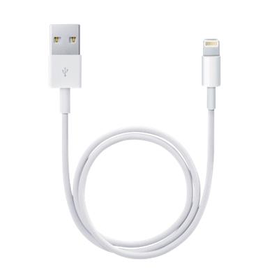 Apple ME291ZM/A USB-A 2.0 Stecker zu Lightning Connector USB-Kabel 0,5m Weiß