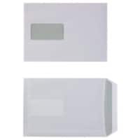 Office Depot Briefumschläge Mit Fenster C5 162 (B) x 229 (H) mm Selbstklebend Weiß 90 g/m² 500 Stück