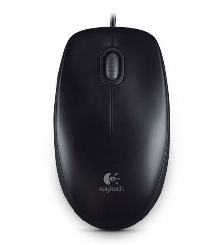 Logitech Maus B100 Weiß