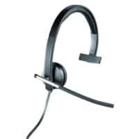 Logitech Verkabeltes USB-Headset H650E Kopfbügel monaural mit Mikrofon Schwarz